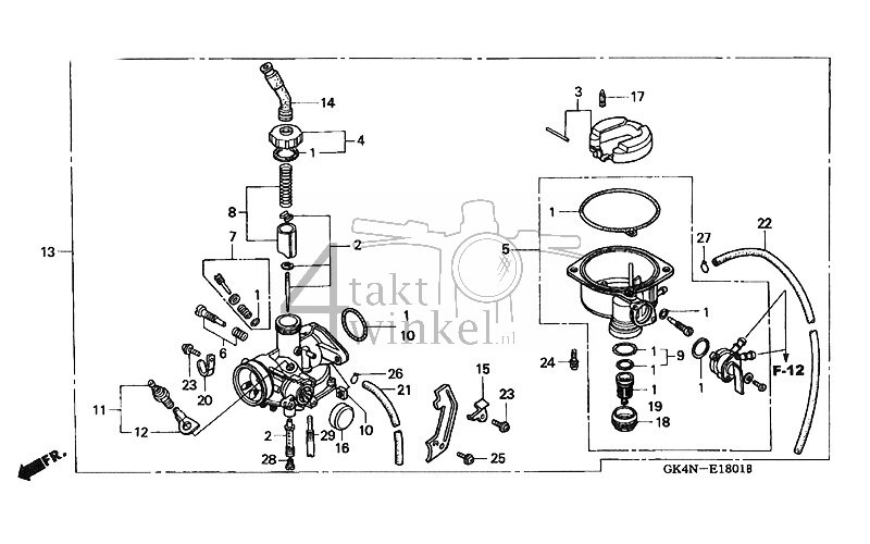 E18-1 - Carburettor (heated)