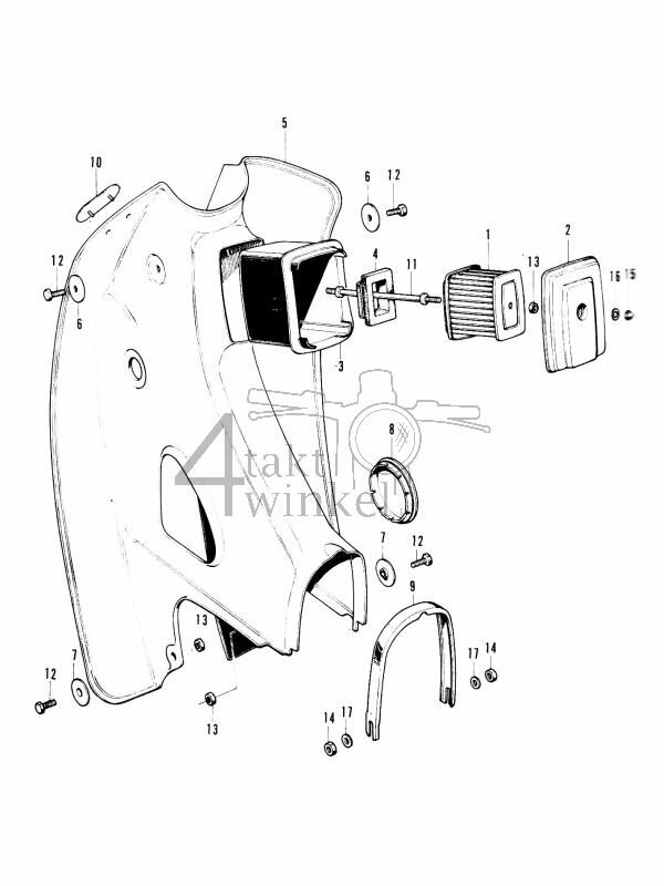 F8 - Front Cover - Air Cleaner