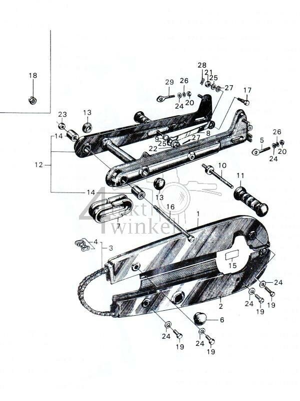 F10 - Rear Fork - Chain Case