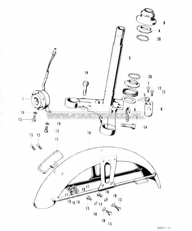 F4 - Steering Stem - Front fender
