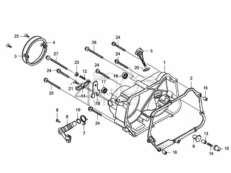 E6 - Right Crankcase Cover