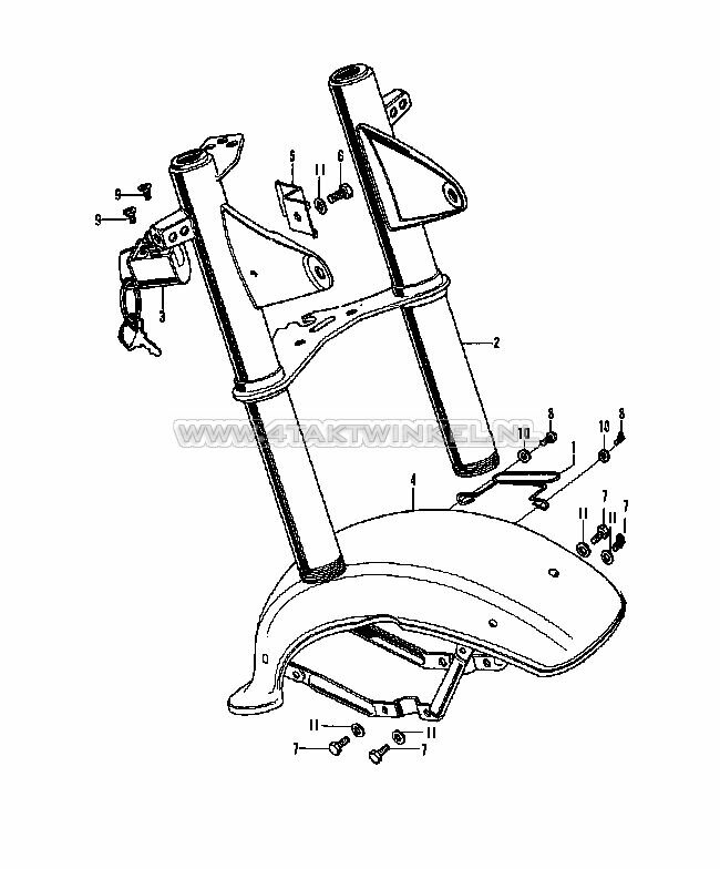 F2 - FRONT FORK - FENDER (TYPE 1)