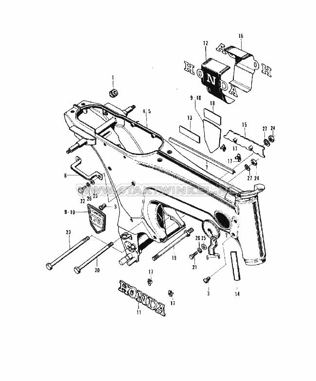 F18 - FRAME BODY - EMBLEM