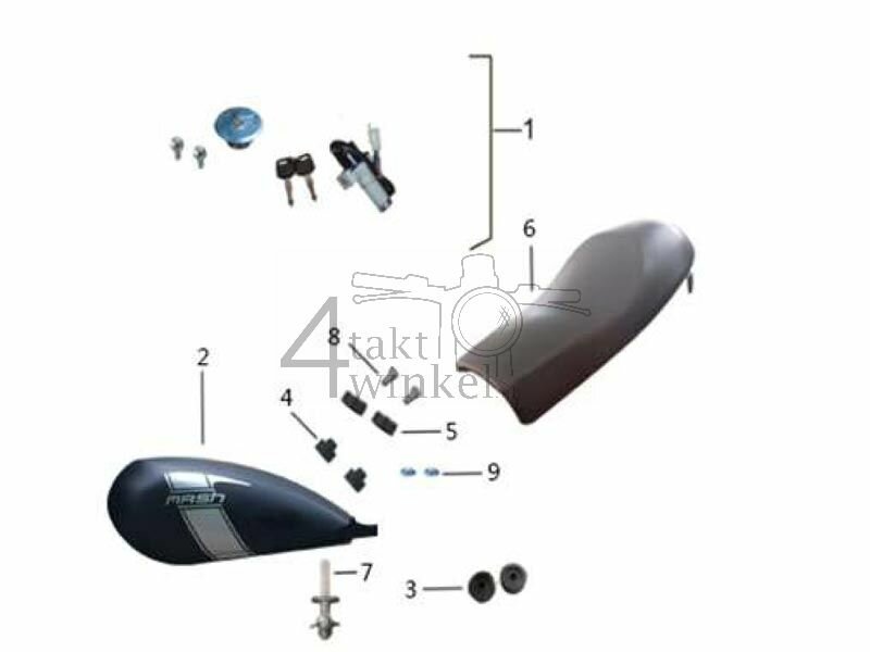 F1 - FUEL TANK - SEAT - LOCK KIT