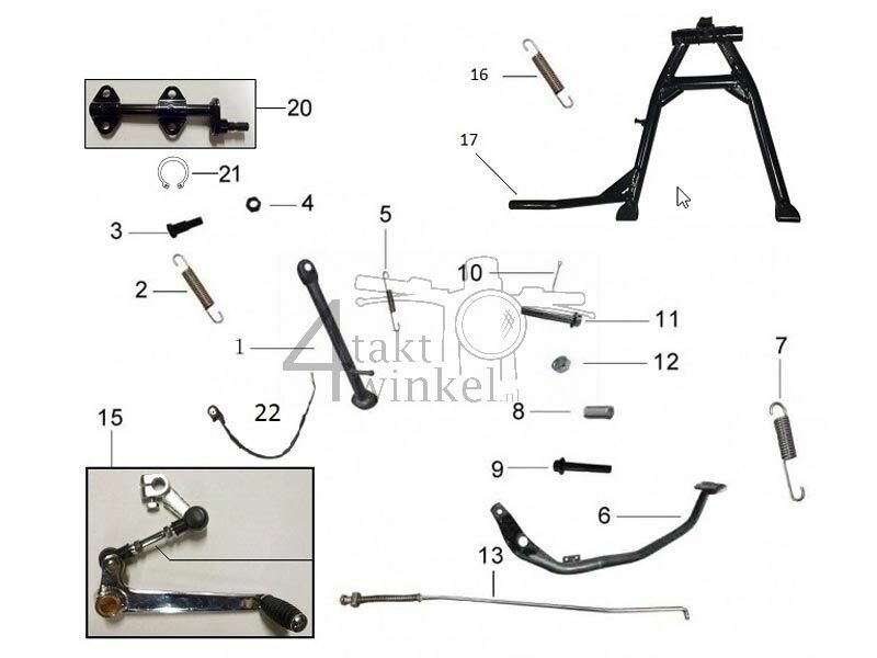 F3 - SIDE STAND - PEDALS