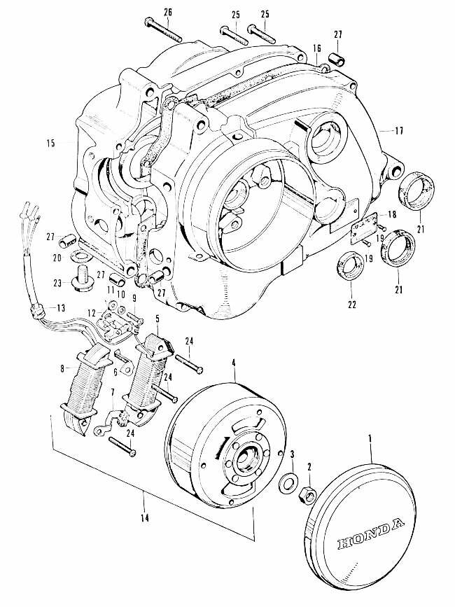 E6 - Crankcase - A.C. Generator