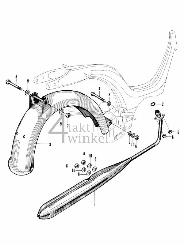 F8 - Rear Fender - Muffler