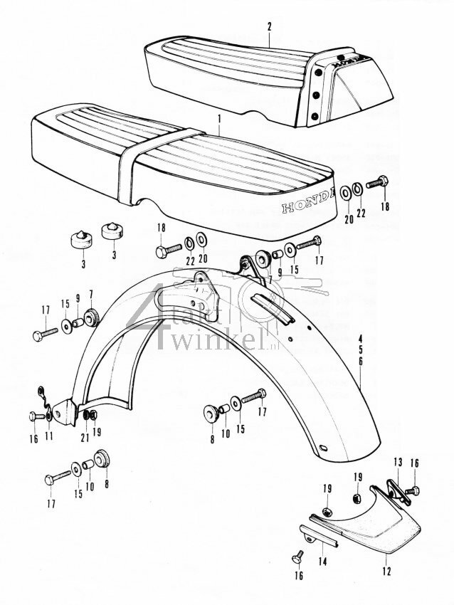 F7 - Seat - Rear Fender