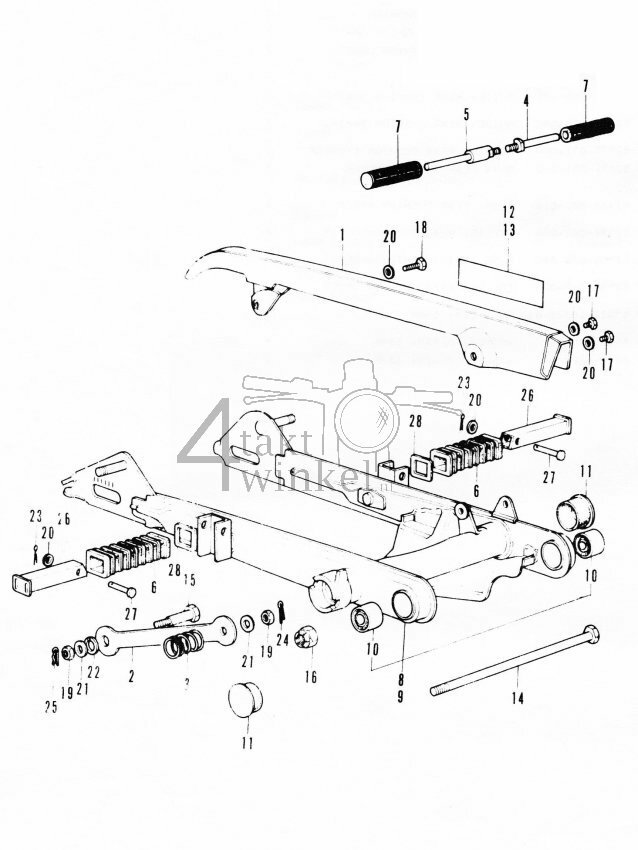 F13 - Rear Fork - Chain Case