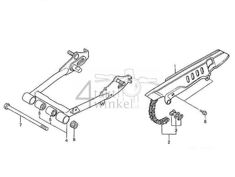 F20 - Rear Fork - Chain Case
