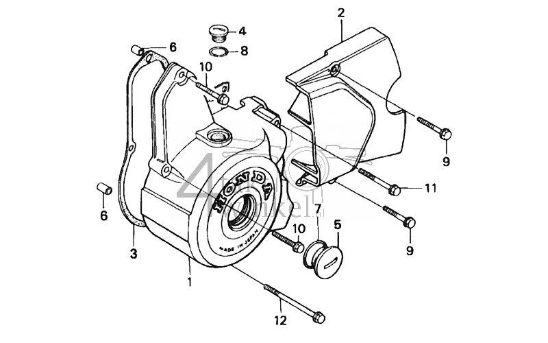 E9-1 - Left Crankcase Cover
