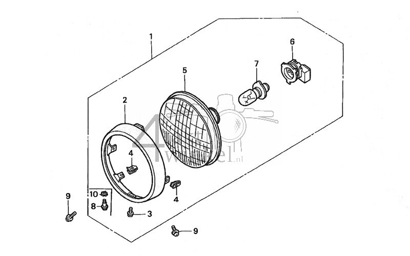 F1-2 - Headlight (C50P-2)