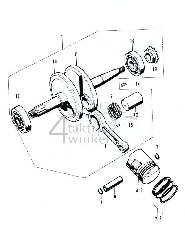 E8 - Crankshaft - Piston
