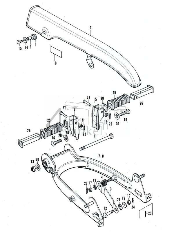 F14 - Rear Fork - Chain Case