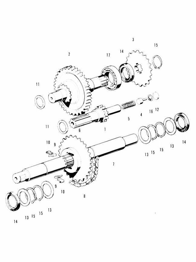 E4 - Transmission - Pedal Shaft