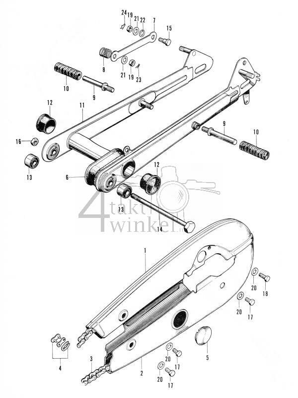 F11 - Rear Fork - Chain case