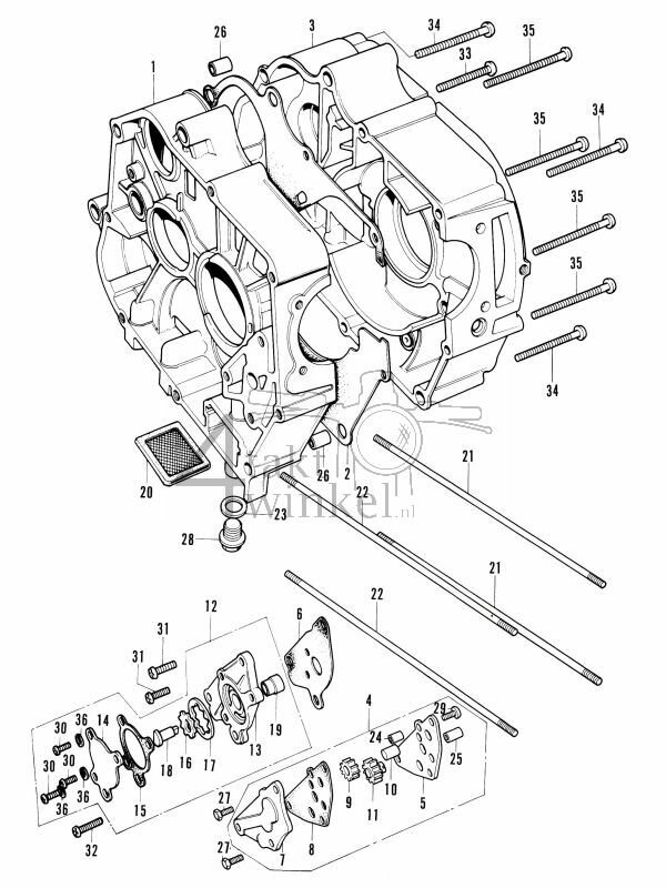 E12 - Crankcase - Oil Pump