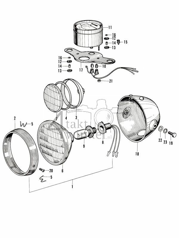 F3 - Head Light - Speedometer