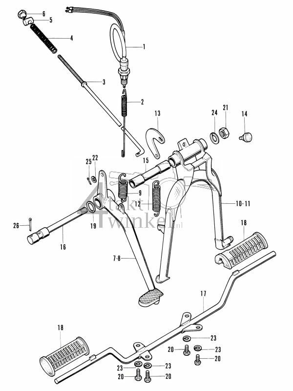 F14 - Brake Pedal - Main Stand