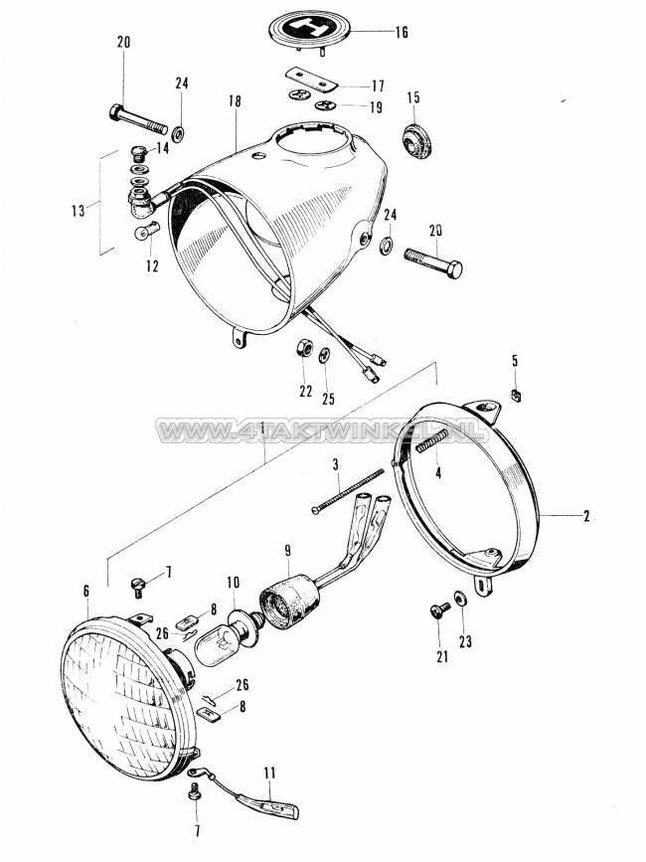 F11 - Head Light - Speedometer (England & General)