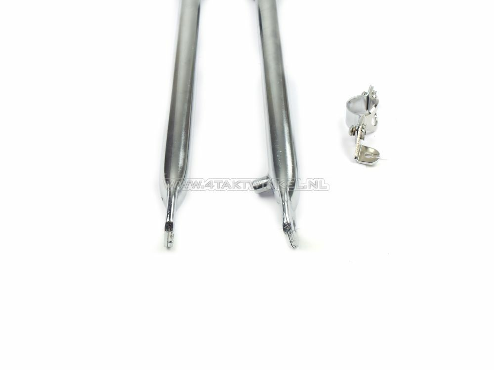 Front fork pipe set Dax OT hydraulic, complete, with dust seal