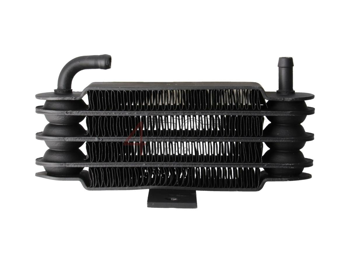 Oil cooler, 4 rows, hose connection, black