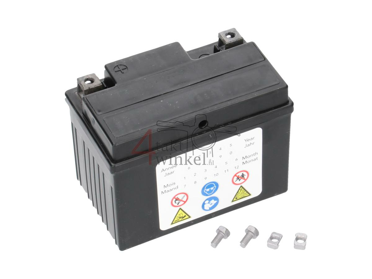 Battery 12 volt 5 ampere Landport, SLA12-4. Size = 4 ampere CTX 4L-BS