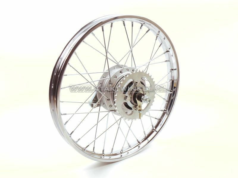 Wheel complete, rear wheel, 17", with accessories, fits C50, CD50 (SS50)
