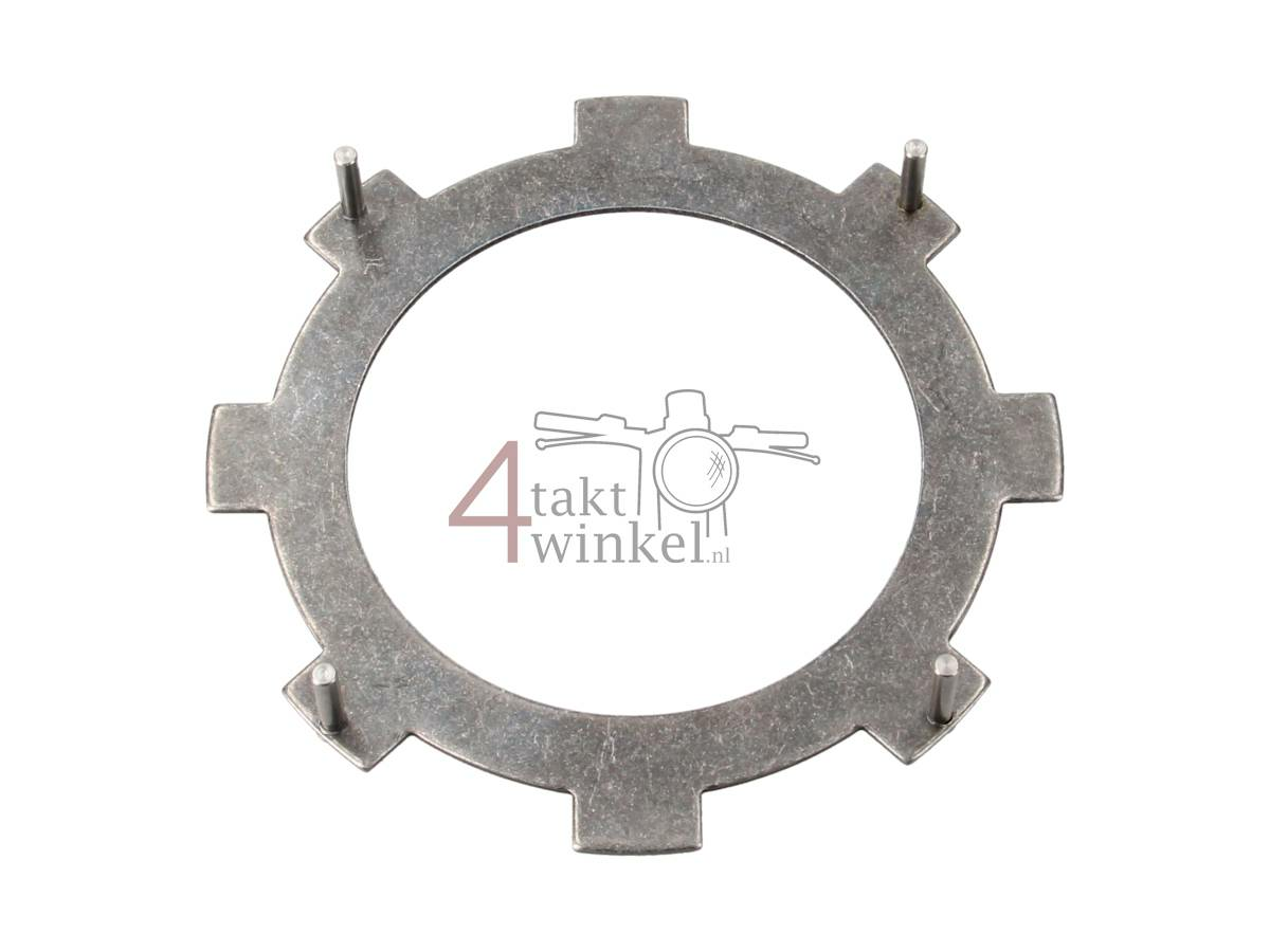 Clutch plate steel C50, Dax, bottom with 4 legs, original Honda