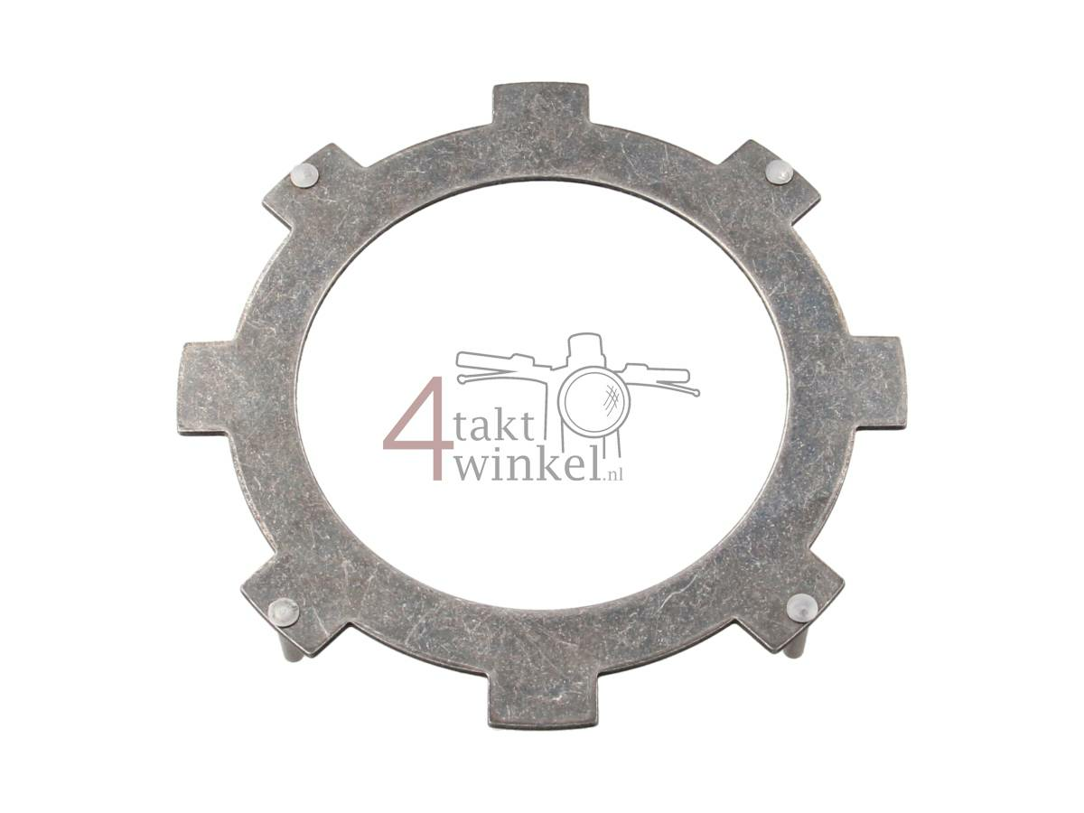 Clutch plate steel C50, Dax, bottom with 4 legs, original Honda