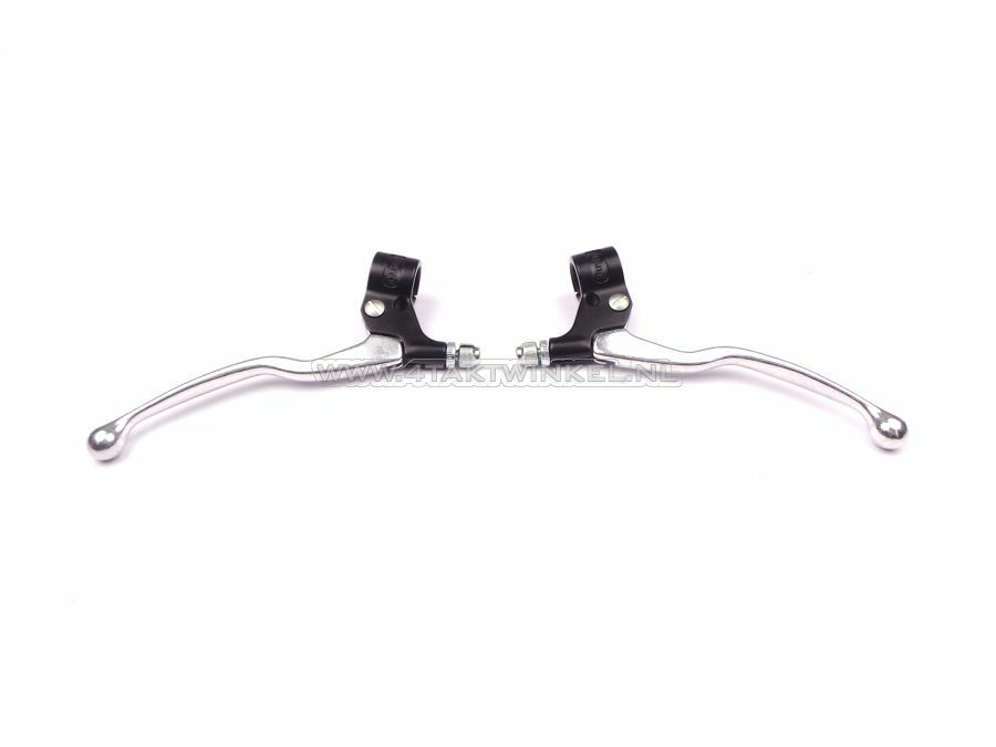 Lever set universal aluminum / black long