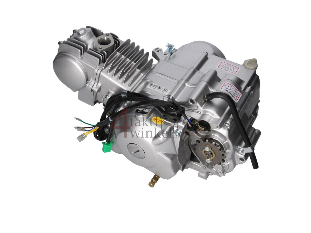 Engine, 125cc, manual clutch, Lifan, 4-speed, starter motor