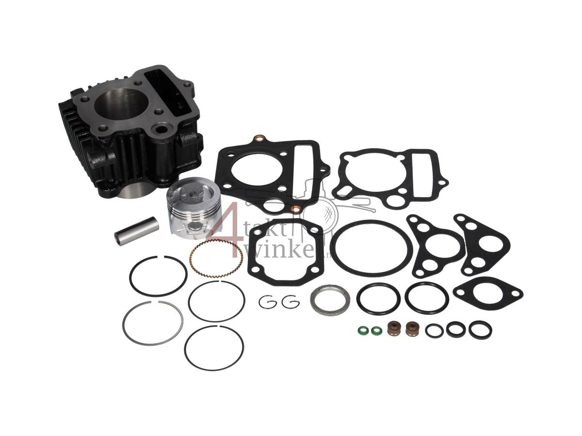 Cylinder kit, with piston &amp; gasket 70cc, 50 head, Lifan, Skyteam, Hanway, 49cc imprint, steel