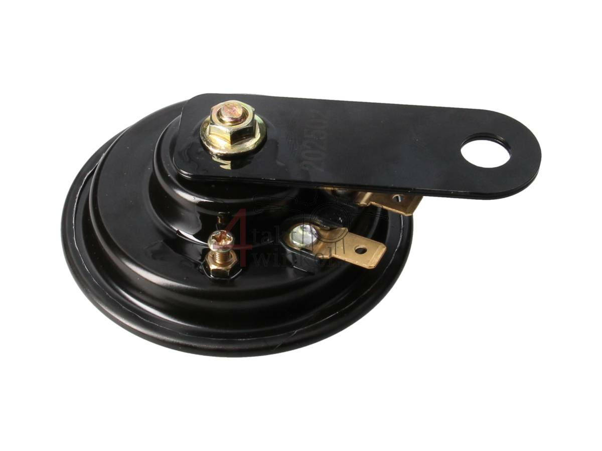 12 volt horn, universal bracket, black