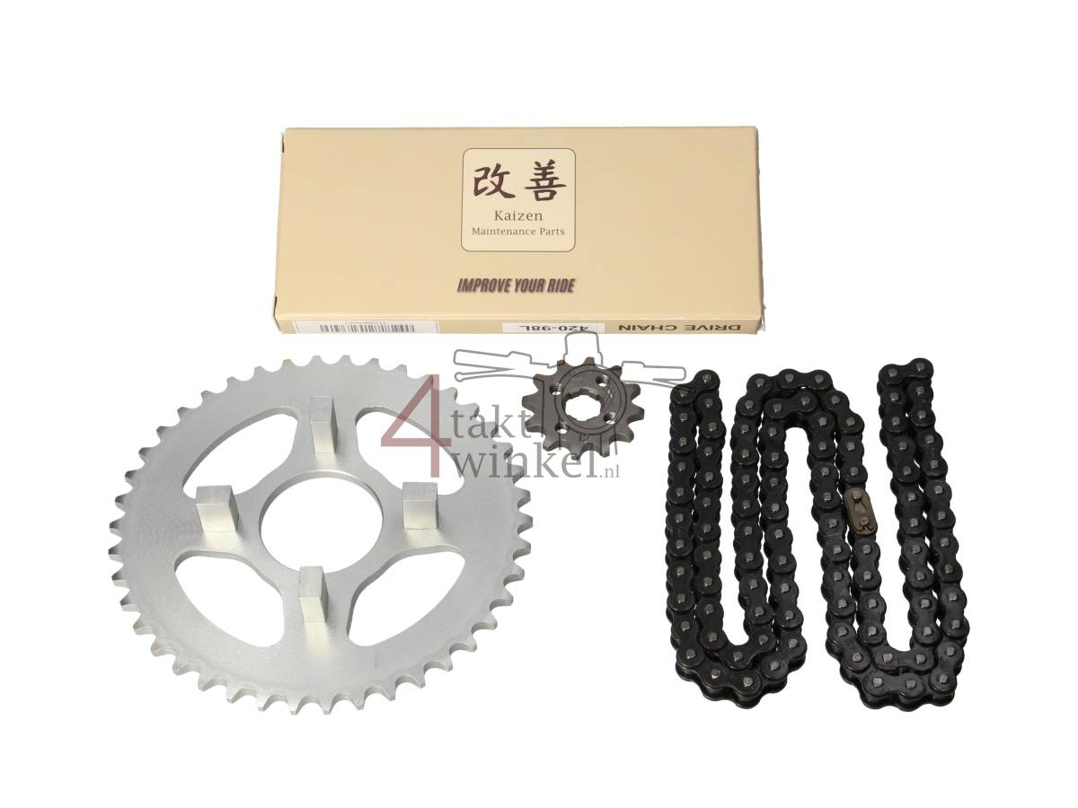 Sprockets and chain set standard, 4sp, fits SS50, A-quality