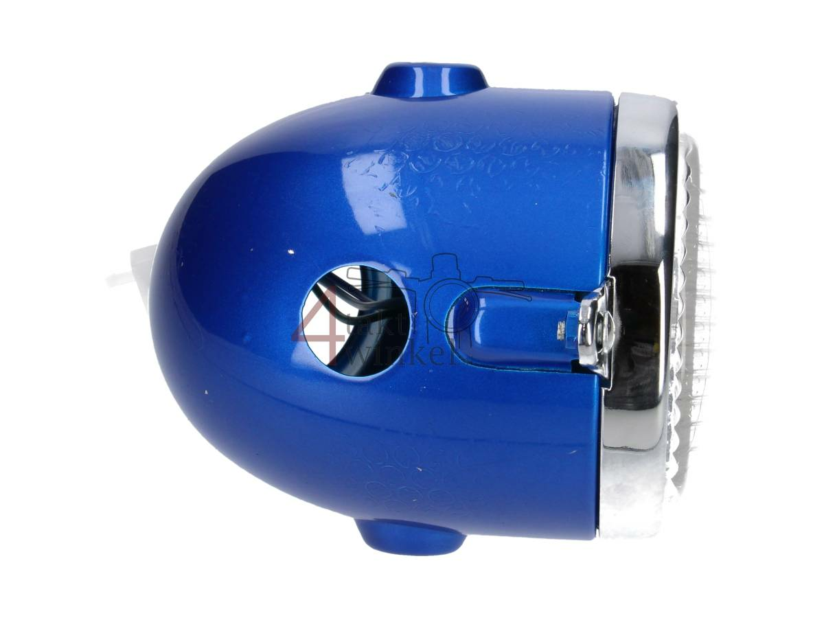 Headlight complete, blue, fits Monkey Z50a