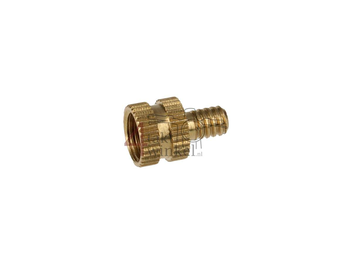 Valve, adapter, bicycle pump to car valve