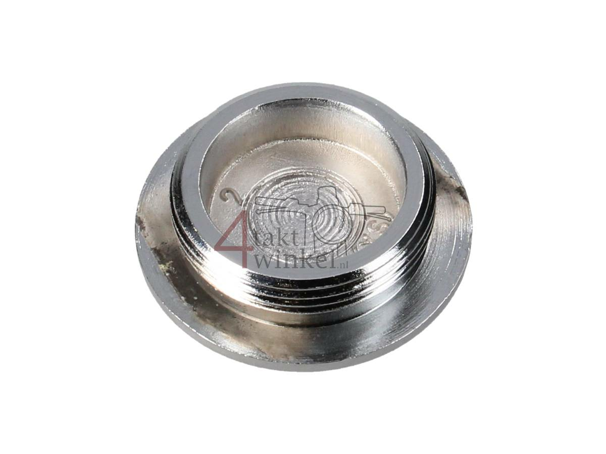 Ignition cover, inspection plug, center, chrome