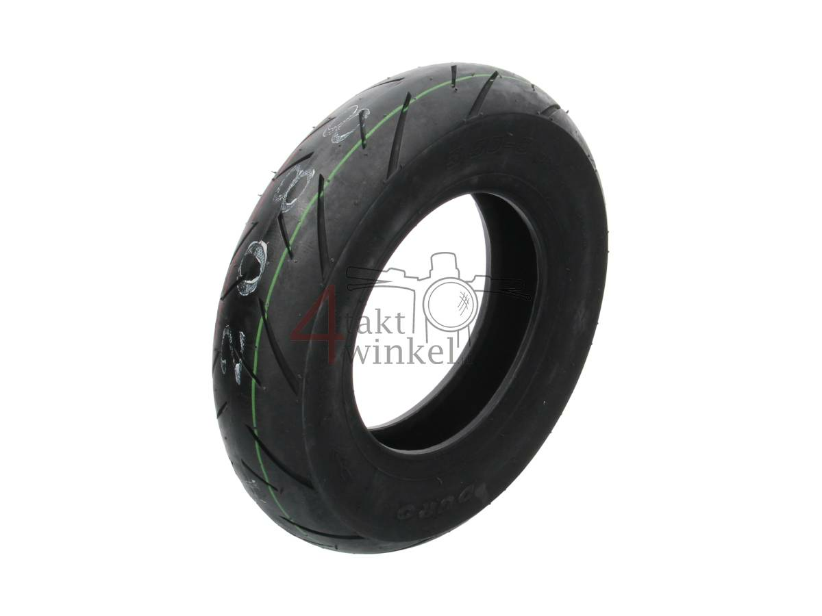 DURO 8" TUBELESS TIRE 3.50-8/35J TL DM1020, Repro, past op Monkey 8 inch