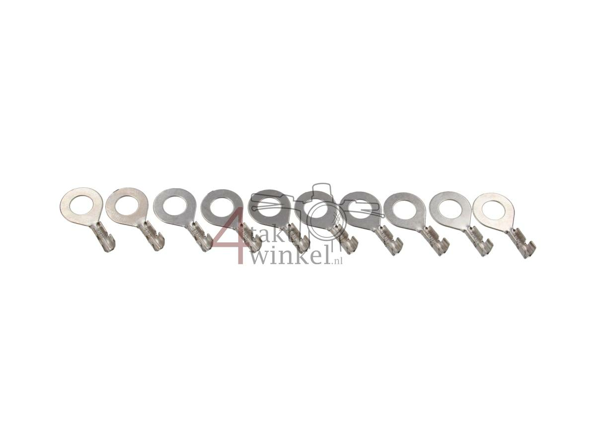 Connector Japanese, 6mm eye, per 10 pieces