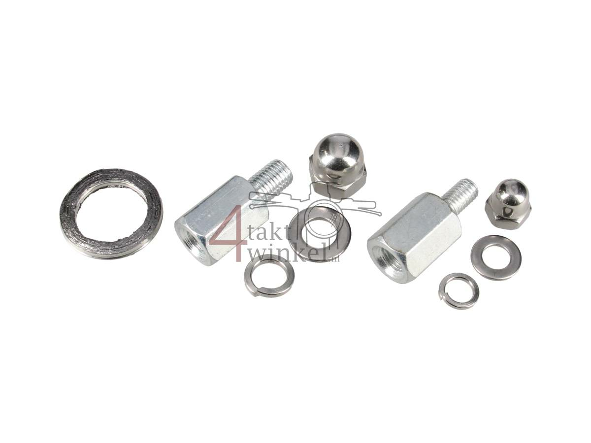 Exhaust tuning, up swept, Trumpet, Stainless Steel, Dax, 50-212 cc