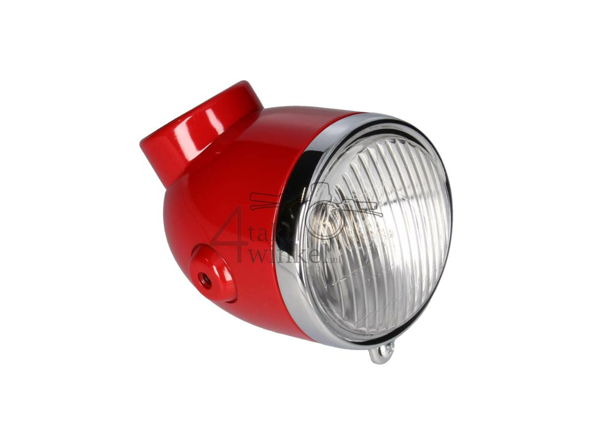 Headlight complete, Red, fits Monkey Z50a