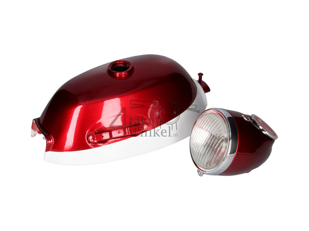 Tank, with headlight, fits Monkey, Z50a k2, red