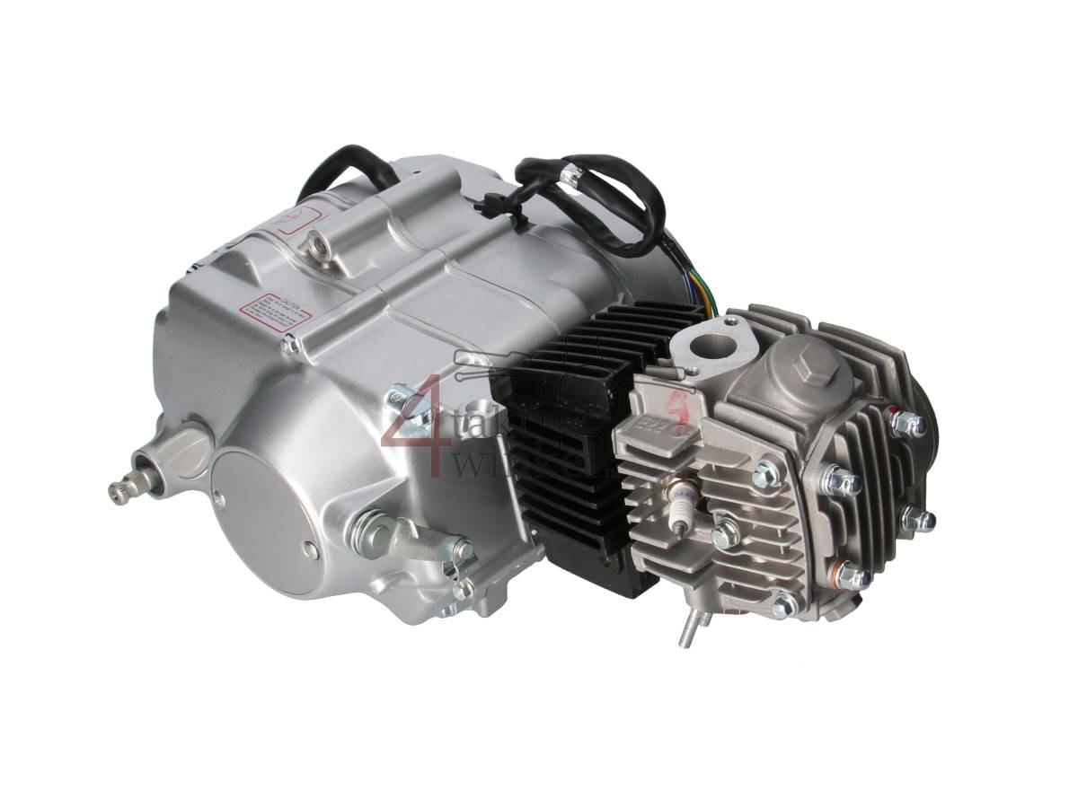 Engine, 107cc, manual clutch, 4-speed, silver