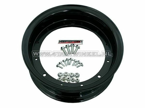Rim Dax 10" aluminum, standard look, 3.50, black