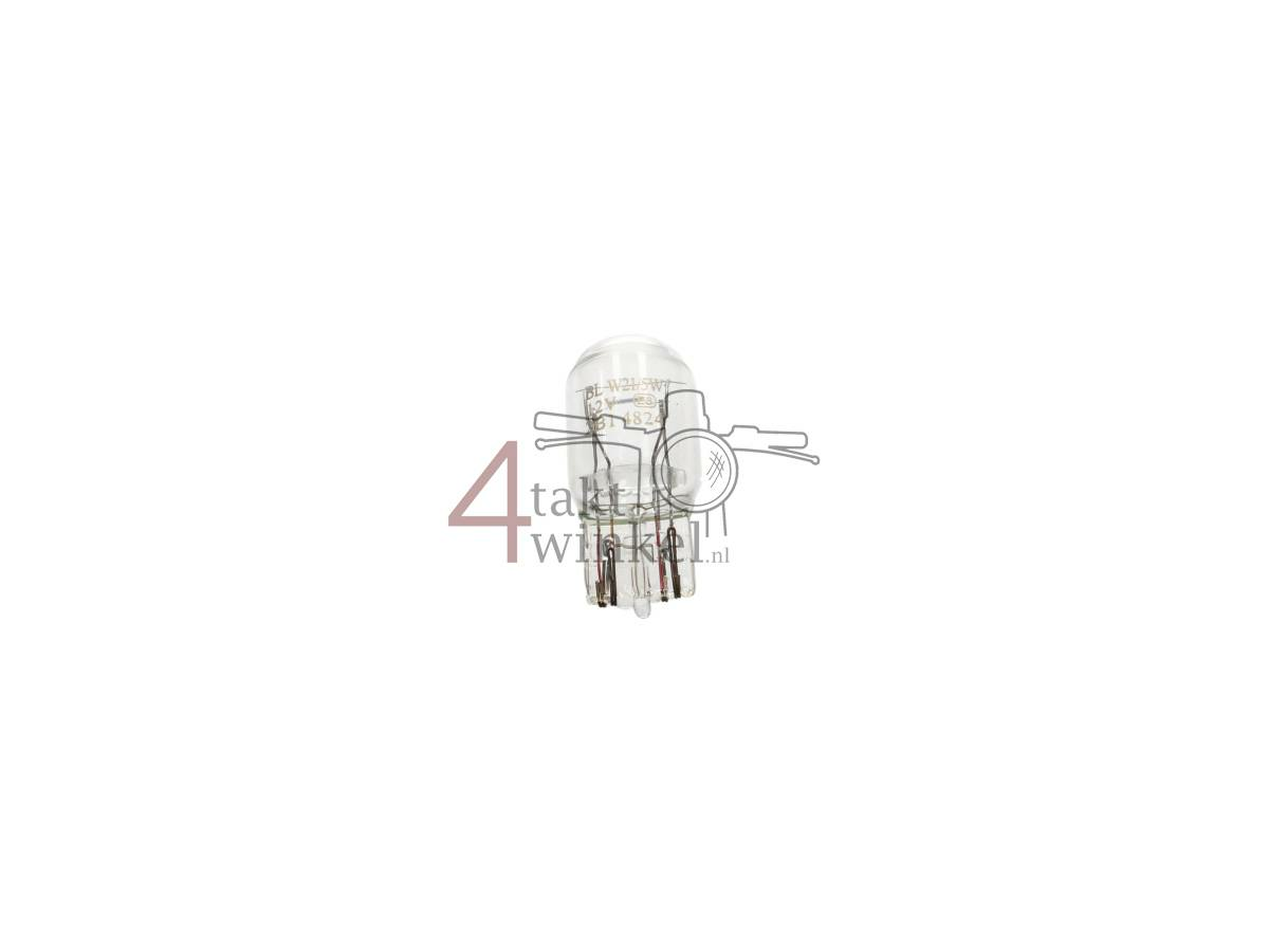 Rear bulb duplo T20 wedge, 12 volt, 21-5 watt, plug-in