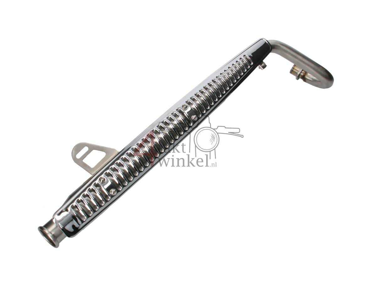 Exhaust tuning, up swept, Trumpet, Stainless Steel, Dax, 50-212 cc