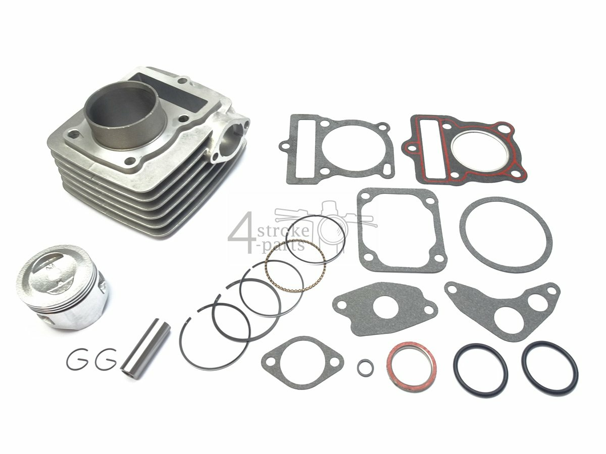 Cylinder kit, with piston &amp; gasket 70cc, Mash, Orion, Zhenhua, silver