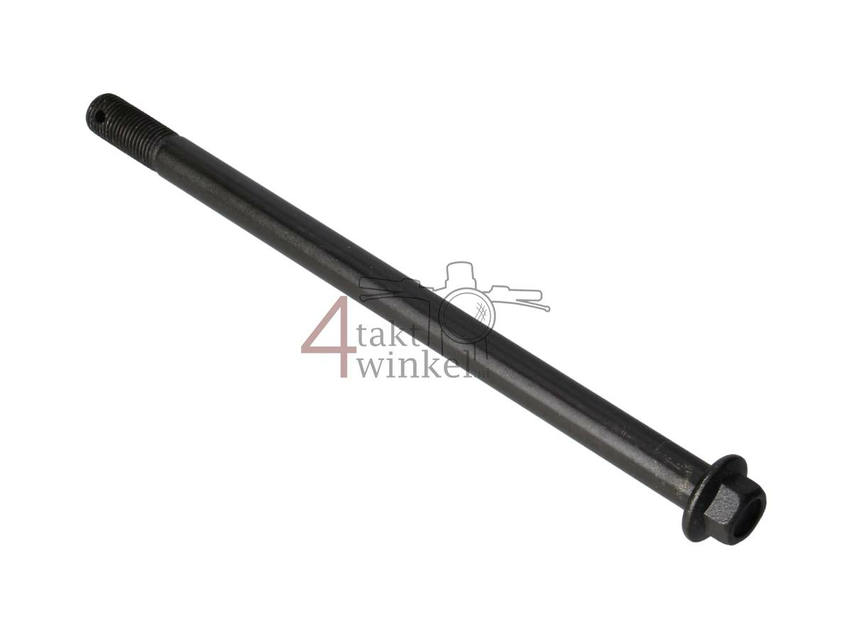 Axle 12/200, rear wheel, A-quality black, fits SS50, Dax