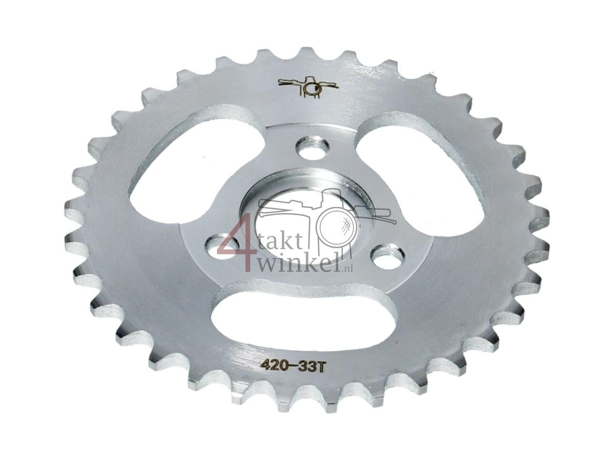 Rear sprocket Monkey 33 teeth (420) for Honda and replica